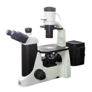 Μικροσκόπιο φθορισμού οδηγήσεων Trinocular με τη κάμερα χρώματος CCD